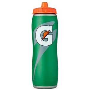 Gatorade Official Water Bottle Squeeze Gatorskin Green 32 Oz Sport BPA-Free s13